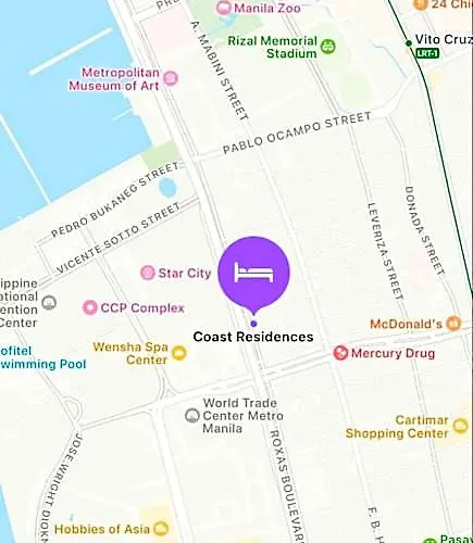 Hotel Coast Residences Near Moa, Starcity And Picc *